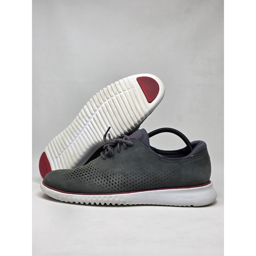 Cole Haan 2.Zerogrand Laser Wing Mens Size 10 M Gray Nubuck Oxford Shoes C26036